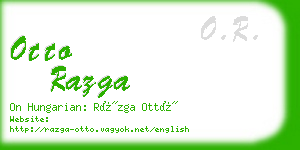 otto razga business card